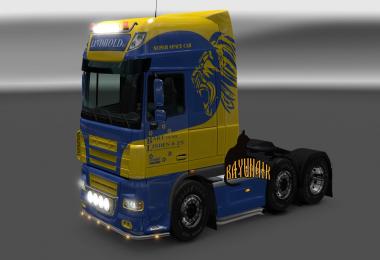 DAF XF 105 50k Lindhold b.v. skin 1.25