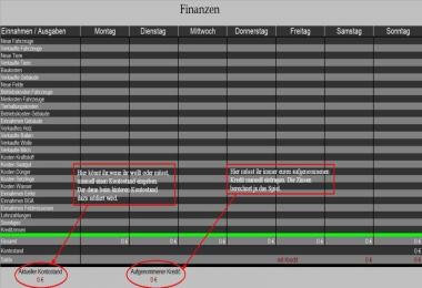 Finance Table v2.0 / 4 Wochen