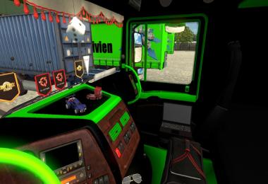 Interieur vert DAF XF 105 1.24.x