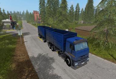 Kamaz 65221 + Trailer FS17 v1.0