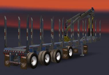 AMERICAN MANAC 4 AXIS LOG TRANSPORTER TRAILER 1.26.x