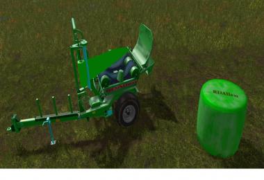 Auto-Unload Silage roundbales Wrapper v1.0