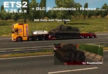 Doll Vario 3 Axle with German Tiger Tank v1.0