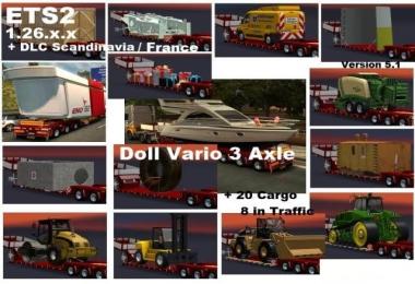 Doll Vario 3 Axle with new Backlight and in Traffic v5.1