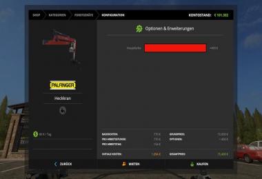 Epsilon Palfinger M80F Mounted Crane for Tractors v1.4