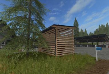 Gas station with shelter and night light v1.0