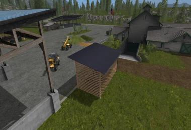 Gas station with shelter and night light v1.0