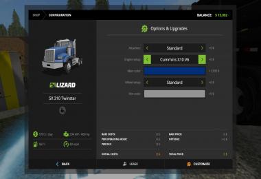 Lizard Tristar (Freightliner logo) SX310 v1.1.0.0