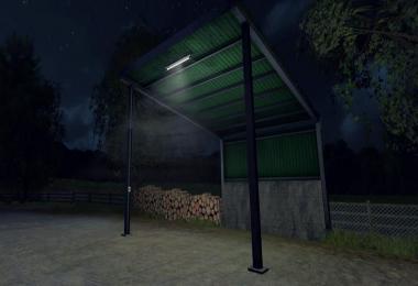 Metal shed 7x9m with TipCol and Manual Light v1