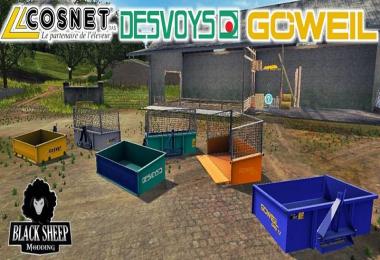 Pack Tippers 3-points Autoload v1.0