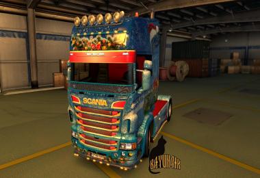 Scania R&S Topline Christmas style 1.26
