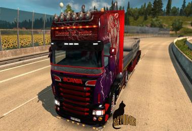 Scania R&S Topline Demon of road skin 1.26