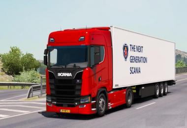 Scania S Series Minor bugs fixed + number plate