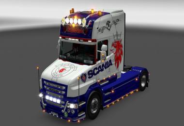 Scania T White/blue