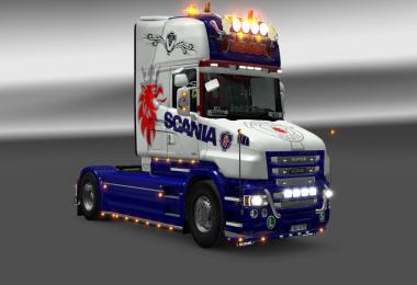 Scania T White/blue