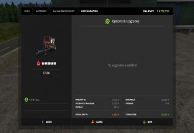 Ursus Z586 Black Bale Wrapper v1.0