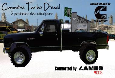 Dodge Cummins SNOW PLOW Turbo Diesel v1.0
