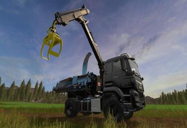 MAN TGS 18.480 with Jenz HEM583 Woodcrusher v1.3