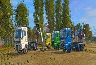 MAN TGS 33.480 FORESTRY TRUCK & TRAILER v0.9