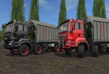 MAN TGS with Fliegl extension v2