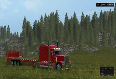 Peterbilt 388 Flatbed Custom v2 With Trailer