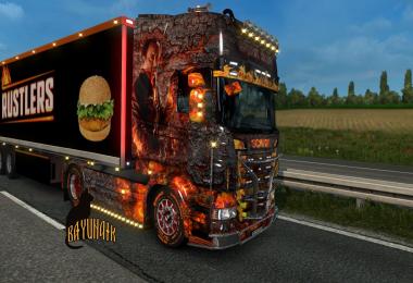 Scania R&S Topline Ghost Rider skin 1.26