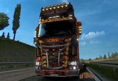 Scania R&S Topline Ghost Rider skin 1.26