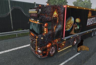 Scania R&S Topline Ghost Rider skin 1.26