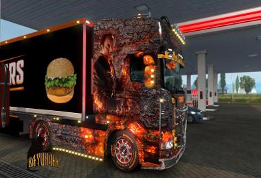 Scania R&S Topline Ghost Rider skin 1.26