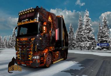 Scania R&S Topline Ghost Rider skin 1.26