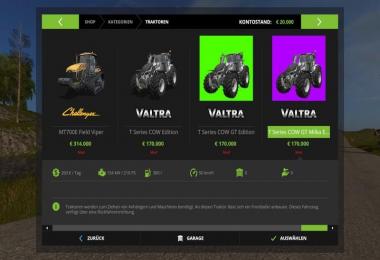 Valtra T Series Cow GT Milka Edition v1.1