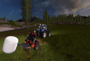 Automatic unload for bale wrapper v1.0