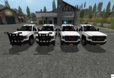 GMC Sierra 3500HD Dually with plows v1