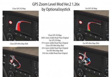 GPS Zoom Level Mod Version 2 ETS2 1.26x
