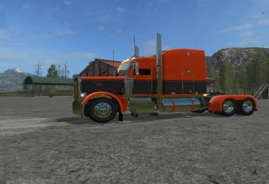Orange and Black Peterbilt 388 Custom v1.0