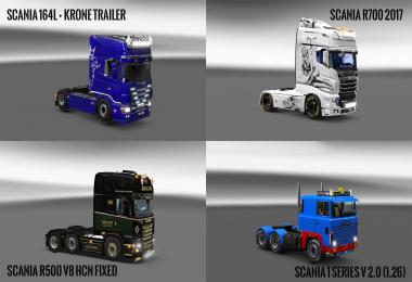 Pack 10.3 compt. Trucks with Powerful
