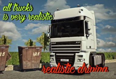 Realistic driving and physics for all trucks