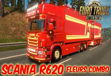 SCANIA R620 Fleurs Combo Tandem v2.0