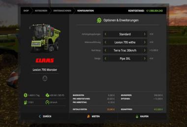CLAAS Lexion 795 Monster Edition v1.0