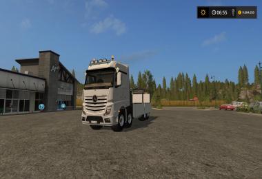 FS17 MERCEDES BENZ ACTROS TRANSPORT TRUCK v1.0