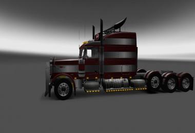 Peterbilt 389 Peterbilt 389v2 Fire Strip Skins 1.26.6s