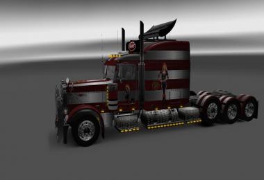 Peterbilt 389 Peterbilt 389v2 Fire Strip Skins 1.26.6s