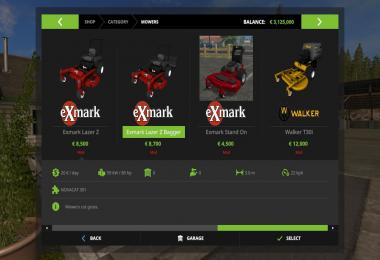 Exmark & Walker Mower Pack