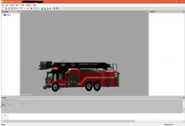 Tower ladder fire truck v1