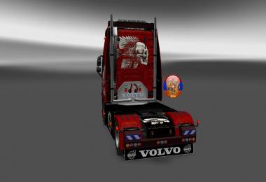 Volvo fh16 2012 Volvo fh16 2013 Metallic 3D Skeleton Skin