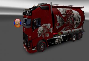 Volvo fh16 2012 Volvo fh16 2013 Metallic 3D Skeleton Skin