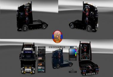 Volvo fh16 2012 Volvo fh16 2013 Metallic Body Painting Skin