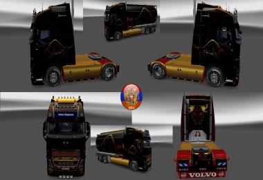 Volvo fh16 2012 Volvo fh16 2013 Metallic Imbull Skin
