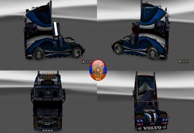 Volvo fh16 2012 Volvo fh16 2013 Metallic Vector Skin Packs