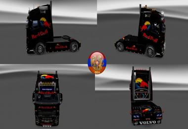 Volvo fh16 2012 Volvo fh16 2013 Red Bull Metallic Skins